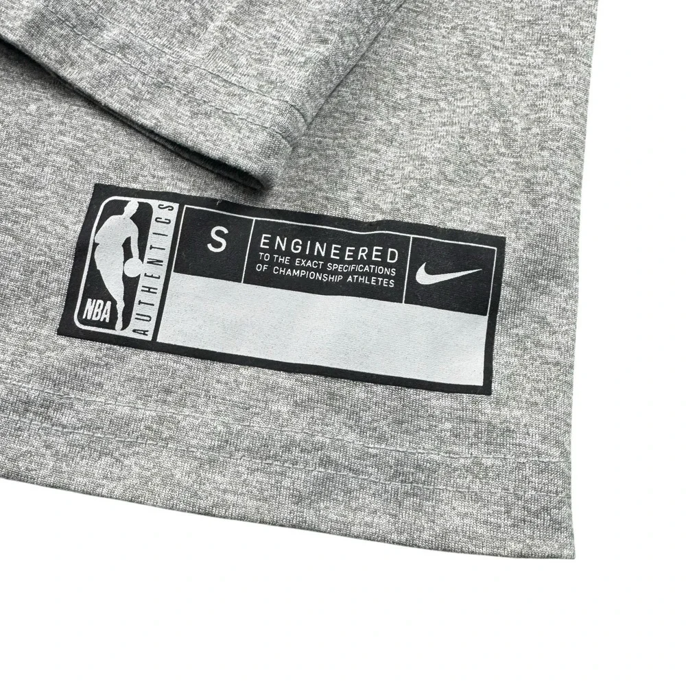 Nike Orlando Magic Gray Long Sleeve Spellout Shirt DQ7063-063 Mens Size S NWT